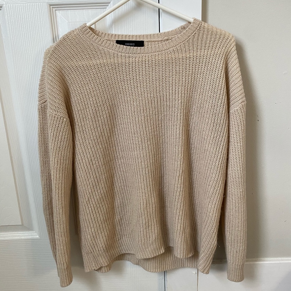 Size Small Forever 21 Tan knit sweater